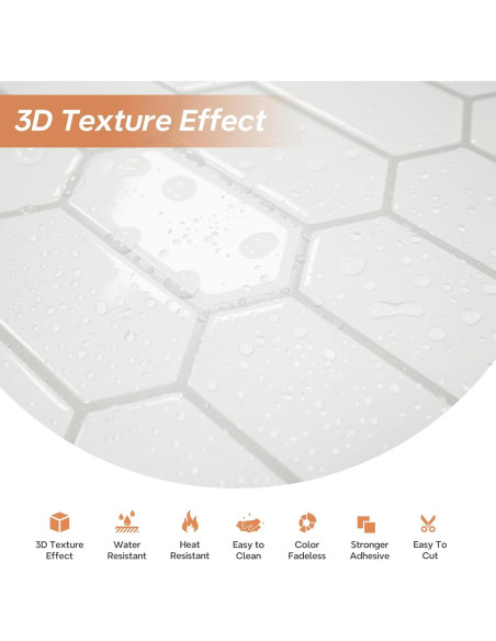 Azulejos Autoadhesivos Vamos Azulejo 10 Hojas Hexagonal 30.2cm Azulejos Autoadhesivos Vamos Azulejo 10 Hojas Hexagonal 30.2cm