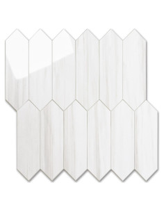 Azulejo Autoadhesivo Hexagonal Vamos Azulejo 32.5x32.5 cm Blanco