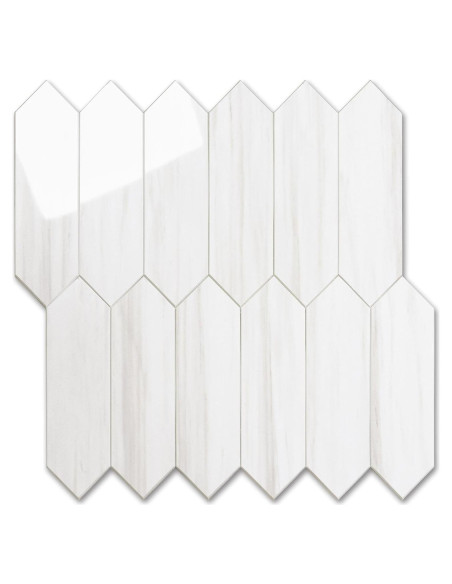 Azulejo Autoadhesivo Hexagonal Vamos Azulejo 32.5x32.5 cm Blanco Azulejo Autoadhesivo Hexagonal Vamos Azulejo 32.5x32.5 cm Blanco