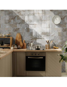 Paquete de 16 Azulejos Autoadhesivos Flicour 10x20 cm Brillo Ámbar 2