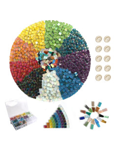 Set de 680g Azulejos Mosaico de Cristal Iridiscente Focal20