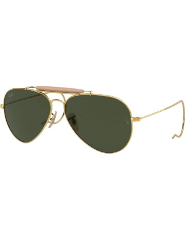 Gafas de Sol Ray-Ban RB3030 Outdoorsman I 58mm Oro Verde
