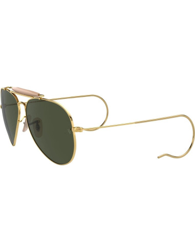 Gafas de Sol Ray-Ban RB3030 Outdoorsman I 58mm Oro Verde