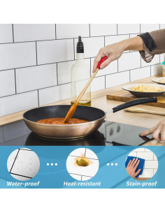 Azulejo de Pared Autoadhesivo Art3d 102 Piezas 7.62x15.24cm Blanco 2