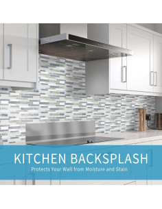 Azulejos Autoadhesivos Vamos Tile 10 Hojas 30.48x30.48cm Verde Claro 2