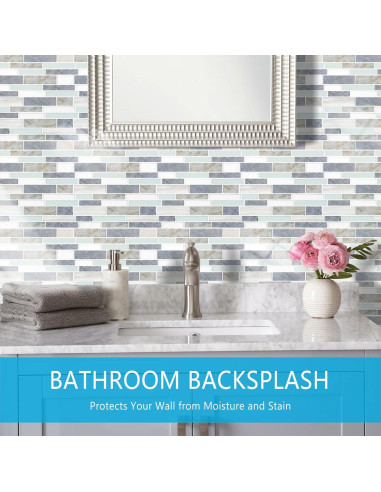 Azulejos Autoadhesivos Vamos Tile 10 Hojas 30.48x30.48cm Verde Claro