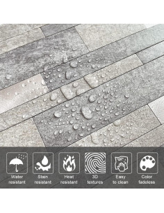 Azulejos Autoadhesivos VAOVI para Salpicadero de Cocina 10 Hojas 2