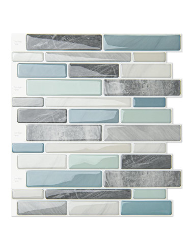 Azulejo Autoadhesivo WOWSTAR 10 Hojas 30.48x30.48cm Azul