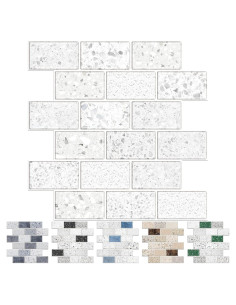 Azulejos Autoadhesivos URCOLOR 10 Hojas 30.48x30.48cm Blanco
