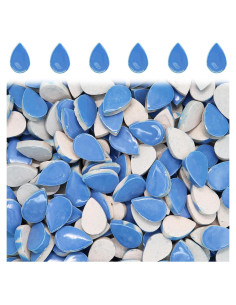 Azulejos de Mosaico Cerámico SMANTA Gotas de Lluvia 50 Piezas