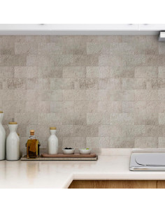 Azulejos Autoadhesivos Art3d 10 Piezas Beige Piedra 29x34 cm 2