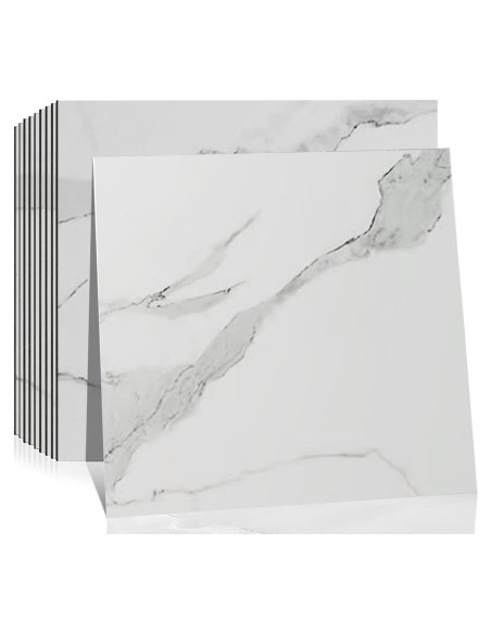 Azulejos Autoadhesivos DEKKOR Mármol Blanco Carrara 10 Hojas 30.48cm Azulejos Autoadhesivos DEKKOR Mármol Blanco Carrara 10 Hojas 30.48cm