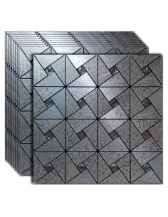 10 Hojas Azulejo Autoadhesivo Weimeisc 0.89 m Rojo