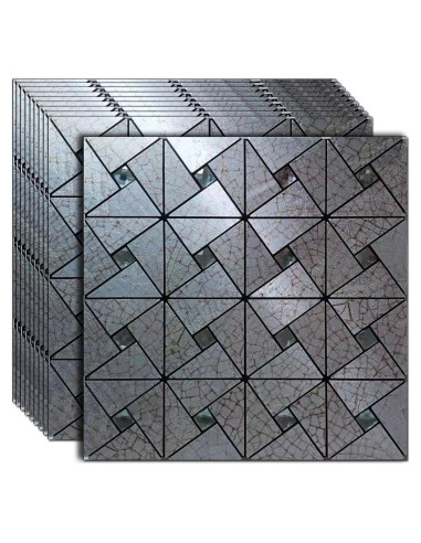 10 Hojas Azulejo Autoadhesivo Weimeisc 0.89 m Rojo