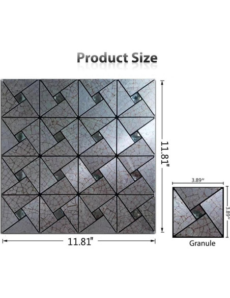 10 Hojas Azulejo Autoadhesivo Weimeisc 0.89 m Rojo