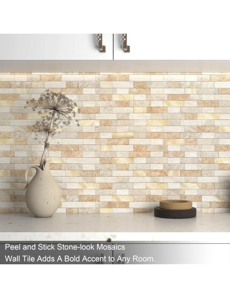 Azulejos Autoadhesivos BeNice 3D Ladrillo Mate 10 Pcs Marrón Azulejos Autoadhesivos BeNice 3D Ladrillo Mate 10 Pcs Marrón