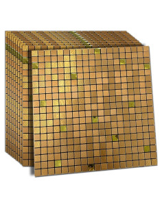 Azulejos Autoadhesivos XUANINY 30.48x30.48cm Diamante Dorado