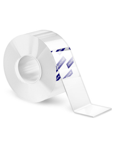 Cinta Adhesiva Doble Cara ZMUAXUAN 3m Reutilizable Transparente