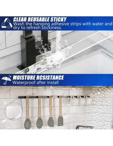 Cinta Adhesiva Doble Cara ZMUAXUAN 3m Reutilizable Transparente