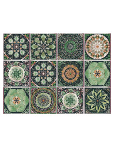 Pegatinas de Azulejos Autoadhesivas Merouk 12 Pcs 15x15 cm