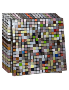 Azulejos Autoadhesivos XUANINY 10 Hojas 30x30 cm Metal 3D