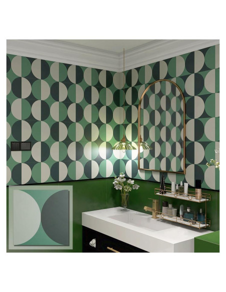 Azulejo Autoadhesivo COLAMO Verde 10 Piezas 19.81cm