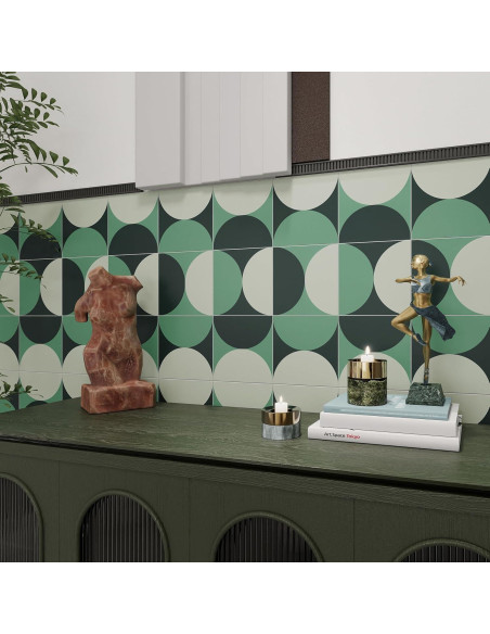 Azulejo Autoadhesivo COLAMO Verde 10 Piezas 19.81cm