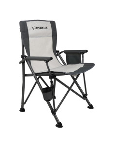 Silla de Camping Plegable Superrella Beige 136 kg Resistente