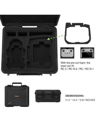 Estuche rígido impermeable Migitec para DJI Mini 4 Pro y Mini 3 Pro