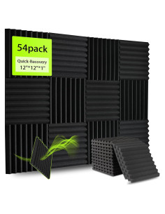 Paquete de 54 Paneles Acústicos EEKIYA 30x30 cm Absorbentes