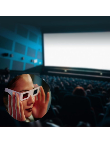 15 Pares de Gafas 3D Anaglifo YUEBOSUL Rojo Azul