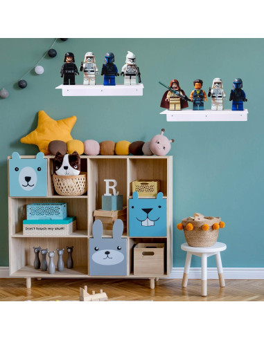 Estante Flotante Acrílico Blulu 8 Piezas 35.56x12.7cm Transparente