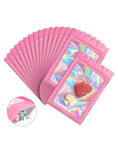 Paquete de 100 Bolsas Holográficas ANZNKU 6.1x9.9cm Resellables