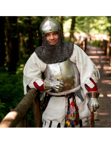 Funda de Daga Medieval de Cuero Psyqtsuary Ajustable Negra