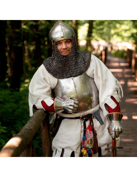 Funda de Daga Medieval de Cuero Psyqtsuary Ajustable Negra