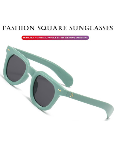 Gafas de sol cuadradas PORADAY unisex con lentes UV400