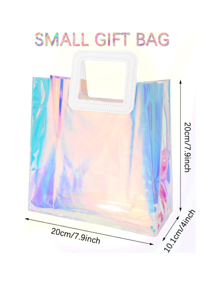 Bolsas de Regalo Holográficas Whaline 10 Pcs 20x20 cm PVC