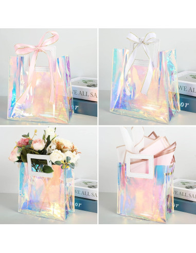Bolsas de Regalo Holográficas Whaline 10 Pcs 20x20 cm PVC