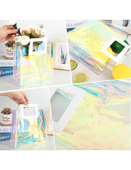 Bolsas de Regalo Holográficas Whaline 10 Pcs 20x20 cm PVC