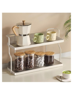 Organizador de baño Fluox Fuya 2 niveles acrílico transparente