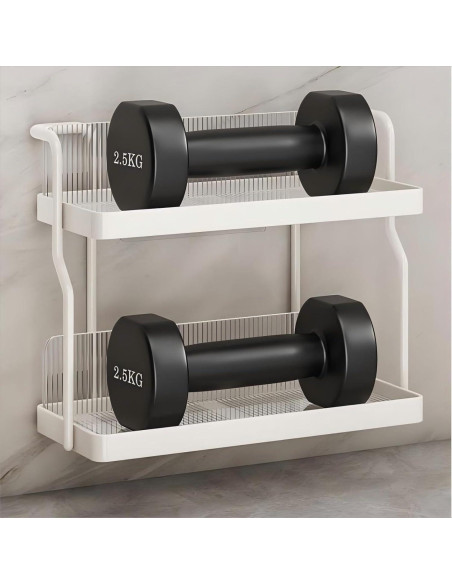 Organizador de baño Fluox Fuya 2 niveles acrílico transparente