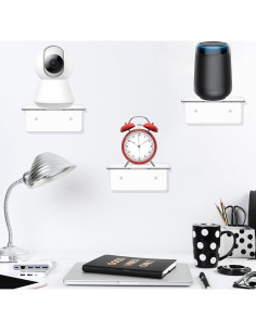 Estantes Flotantes de Acrílico Lemecima - 6 Piezas 10x10 cm 2