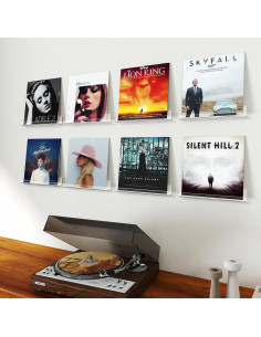 Estante Flotante para Discos de Vinilo Gotega 30 cm - 3 Pack 2