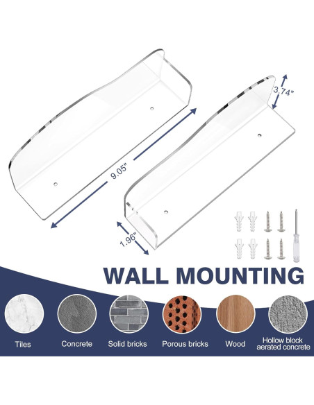 Exhibidor de Zapatos Acrílico Lixeszt 2 Pcs Ajustable Transparente
