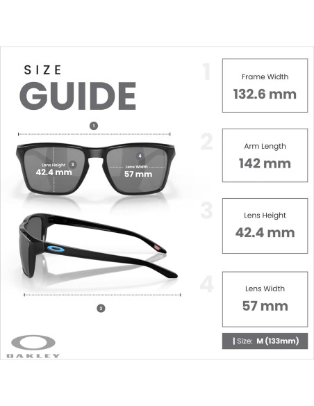 Gafas de sol Oakley Sylas OO9448 para hombres + correa + kit