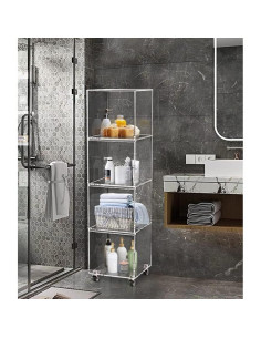 Estante de Esquina Acrílico Onelux 5 Niveles 30x30x120 cm 2