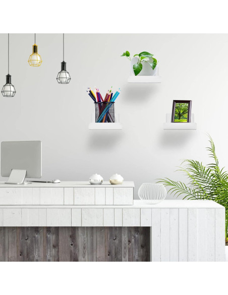 Estantes Flotantes Mini Douildhaiy 3 Unidades Acrílico 10.16 cm