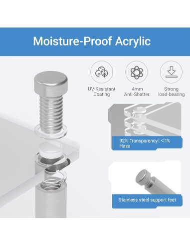 Soporte Acrílico Grande LoengMax para Exhibir Cupcakes y Cosméticos