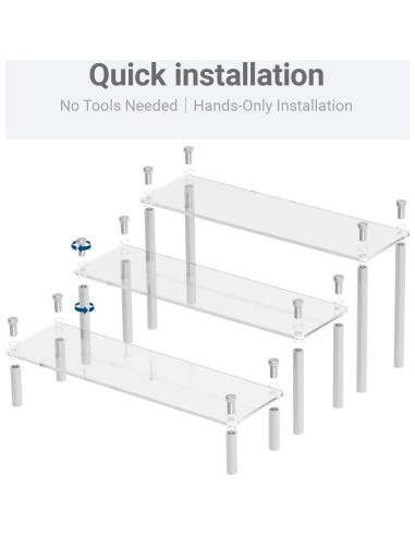 Soporte Acrílico Grande LoengMax para Exhibir Cupcakes y Cosméticos