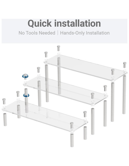 Soporte Acrílico Grande LoengMax para Exhibir Cupcakes y Cosméticos
